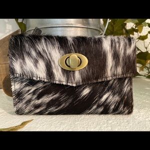 Fudge Factor Leather and Hairon Wallet